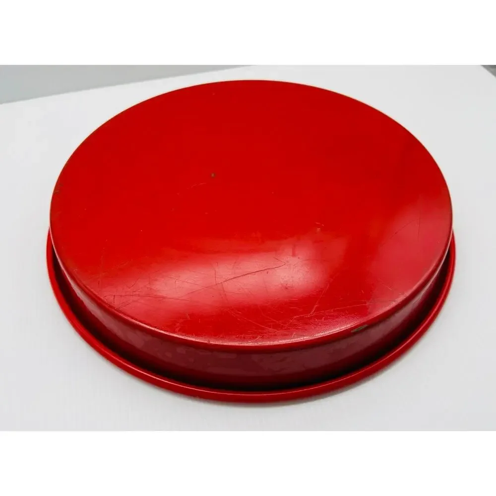 MCM Round Metal Cocktail Serving Tray - Cool Design - Classic Recipes